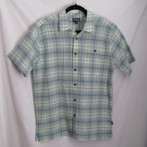 Mens' Patagonia Organic Cotton Button Down Short Sleeve Shirt Size Medium